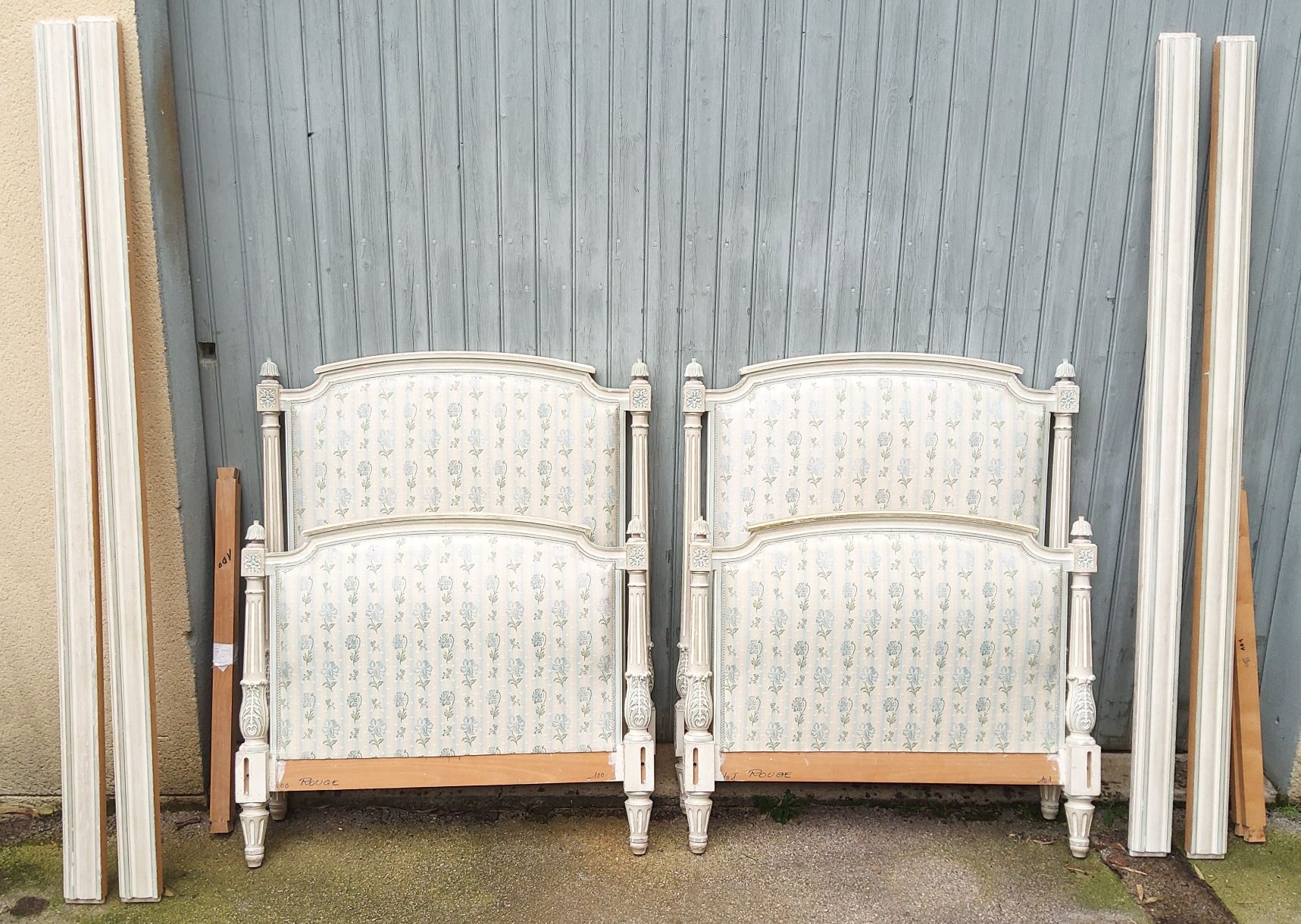 A Pair of Directoire Single Beds